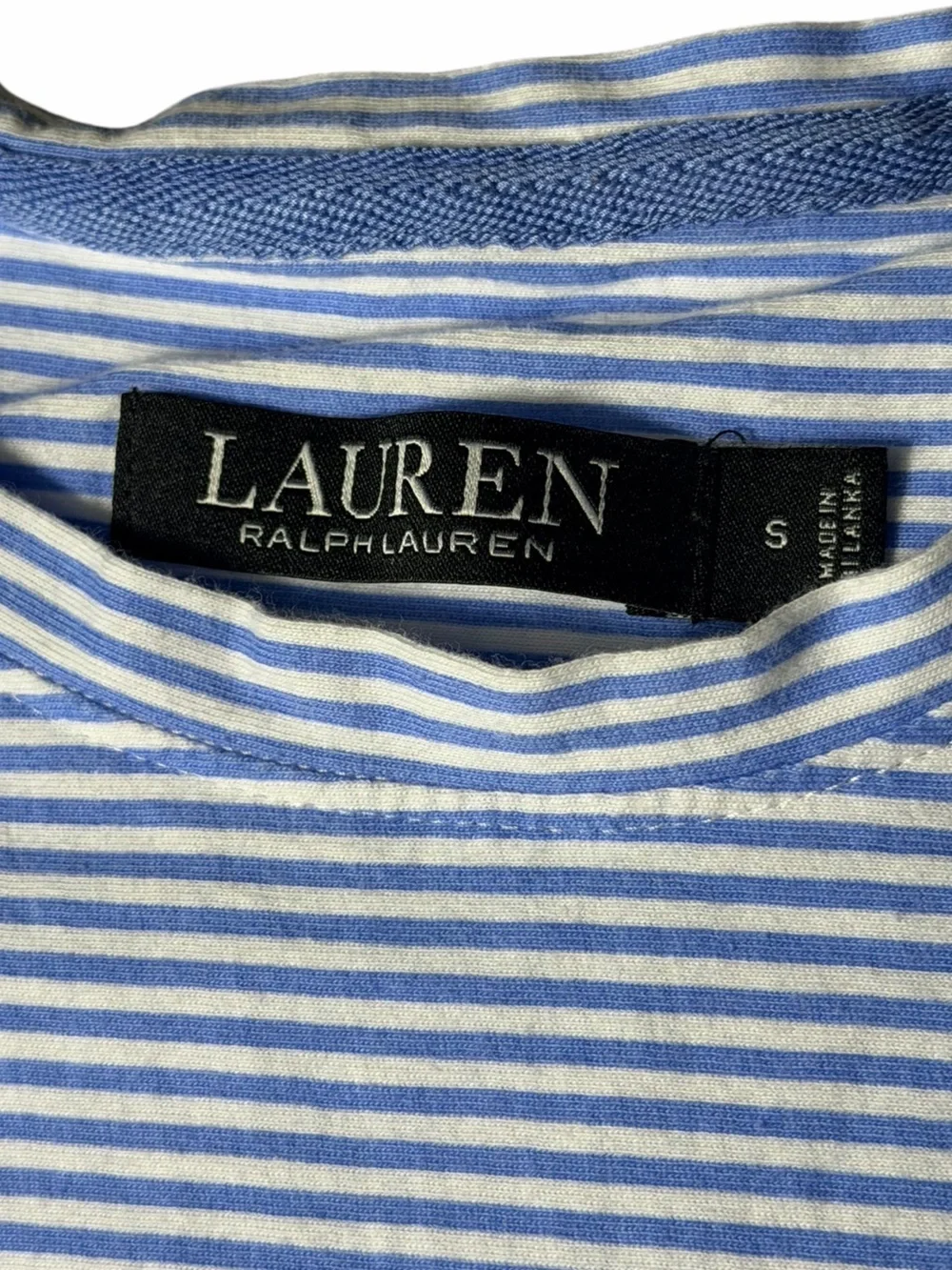 Lauren Ralph Lauren black label, Sz (S) Crew Neck Short Sleeve Cotton Nightgown